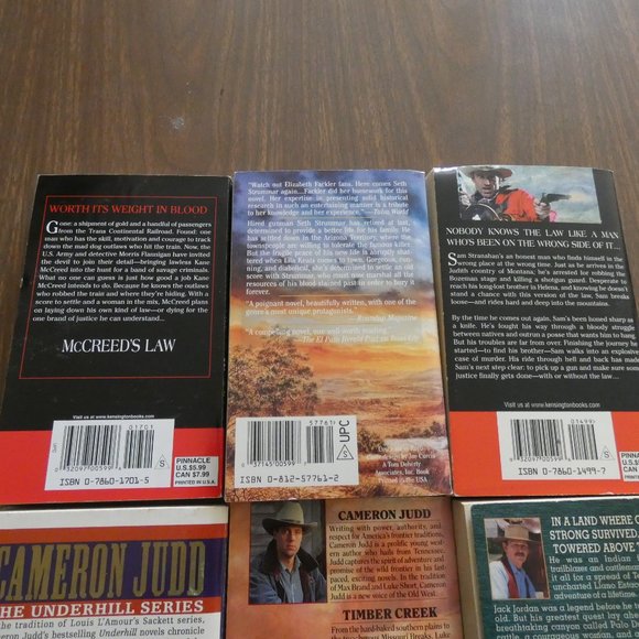 Lot of 9 Vintage Western Paperback Books Various Authors - Picture 6 of 8